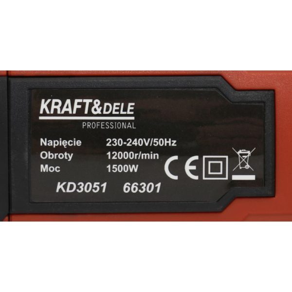 Uhlová brúska 1500W KD3051 – Obrázok 4
