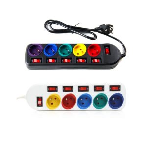Predlžovací kábel 5m s 5 zásuvkami KD4002