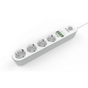 2m predlžovací kábel s USB a 5 zásuvkami KD4030