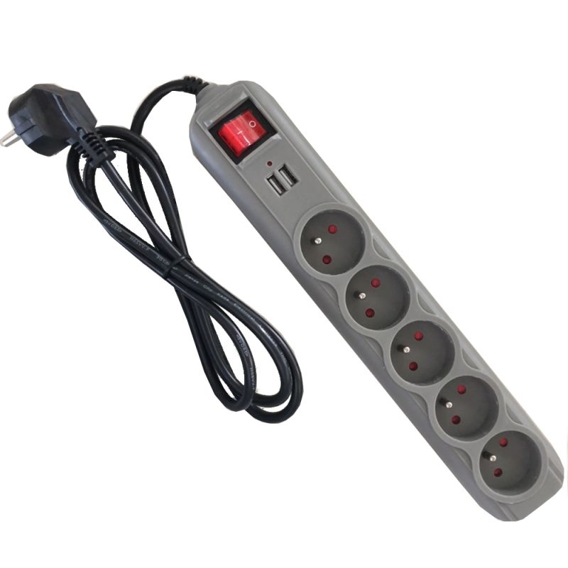 Predlžovací kábel 1,5m s USB zásuvkami KD4033 – Obrázok 7