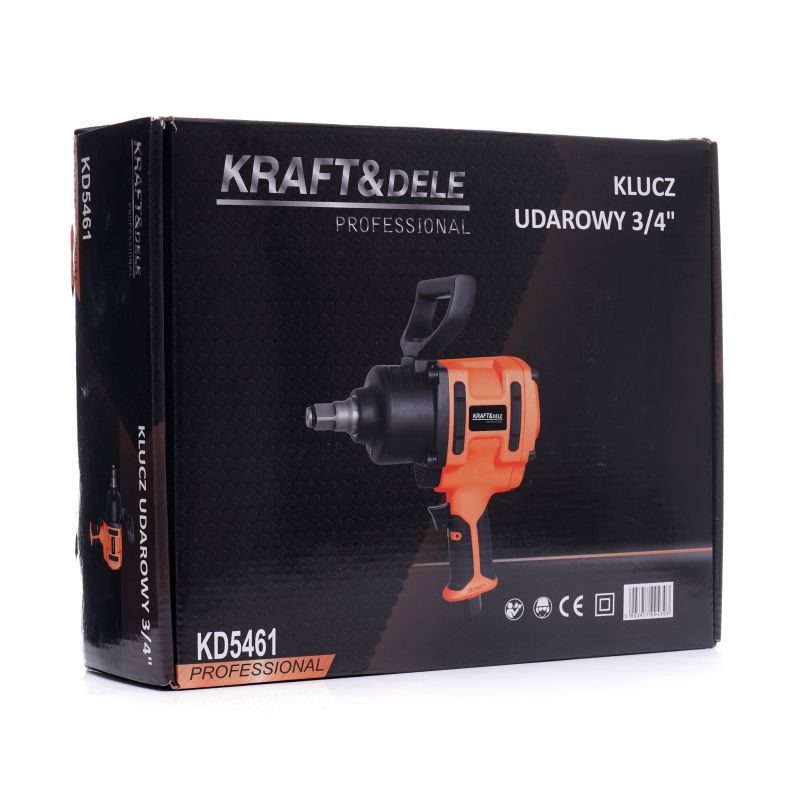 PNEUMATICKÝ RÁZOVÝ UŤAHOVÁK 3/4", 2450NM, KRAFT&DELE – Obrázok 8