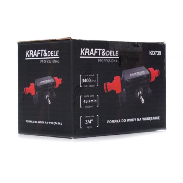 Vodné čerpadlo na vŕtačku 3/4" Kraft&Dele KD739 – Obrázok 10
