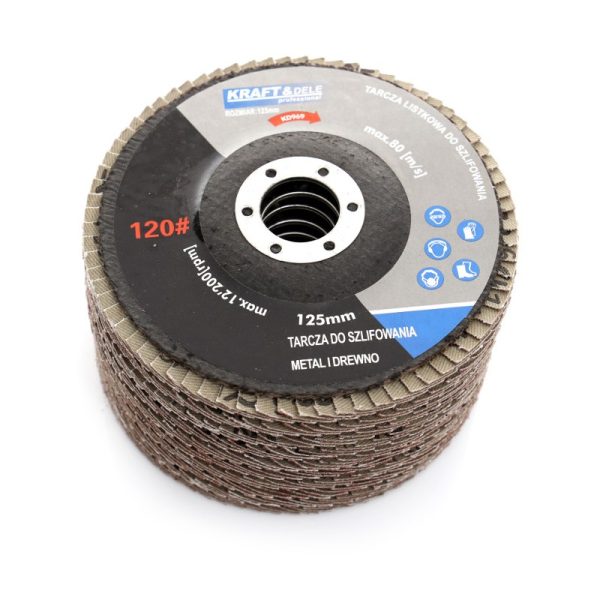 Brúsny lamelový kotúč 125mm P80 KD967 – Obrázok 3