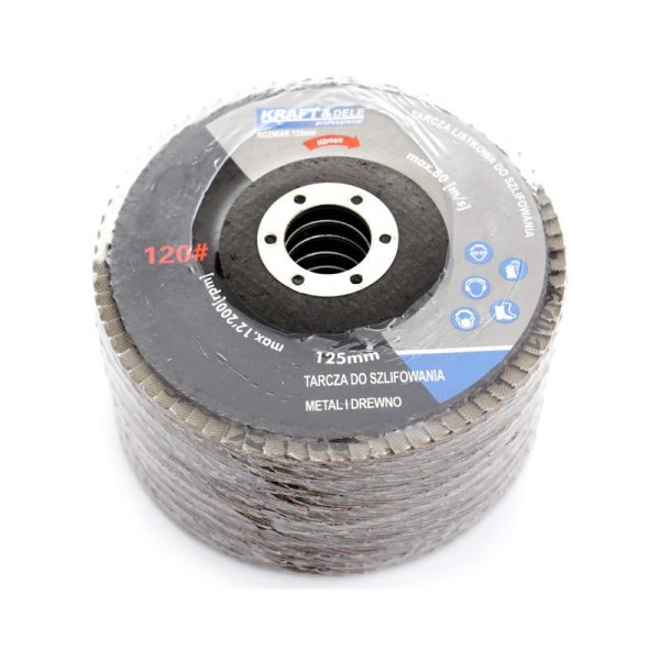 Brúsny lamelový kotúč 125mm P80 KD967 – Obrázok 4