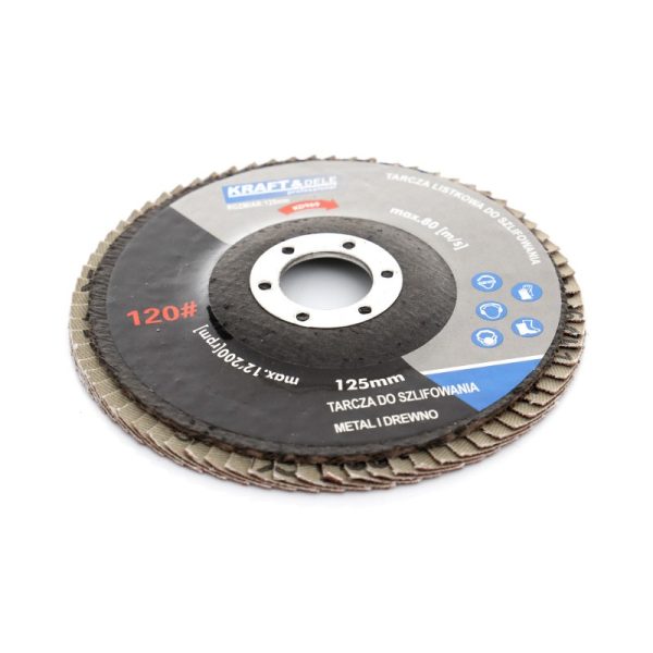 Brúsny lamelový kotúč 125mm P80 KD967 – Obrázok 6