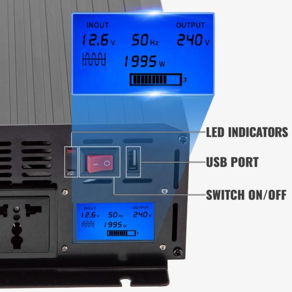 Sínusový Výkonový Invertor 10000W – Obrázok 4