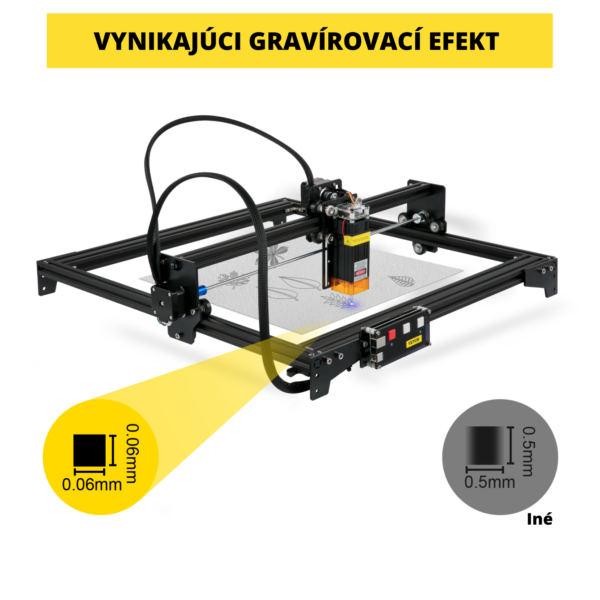 Laserový Gravírovací Stroj 41 X 40cm Gravírovacia Plocha 5,5W Výkon Lasera – Obrázok 10