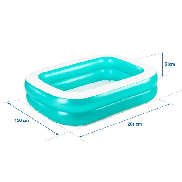Rodinný nafukovací bazén 201 x 150 x 51 cm Bestway 54005 – Obrázok 4