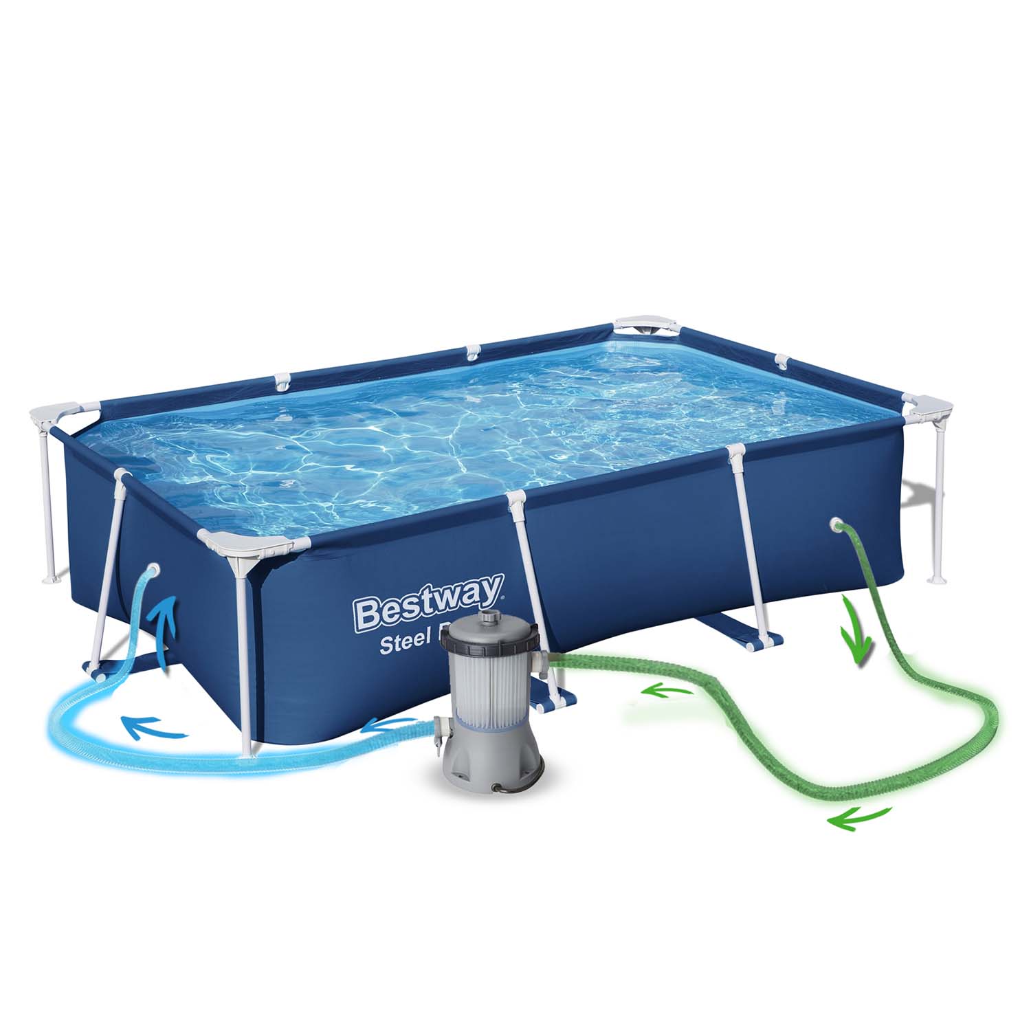 Rámový záhradný bazén 259x170x61 cm set 15v1 Bestway 56403N – Obrázok 4