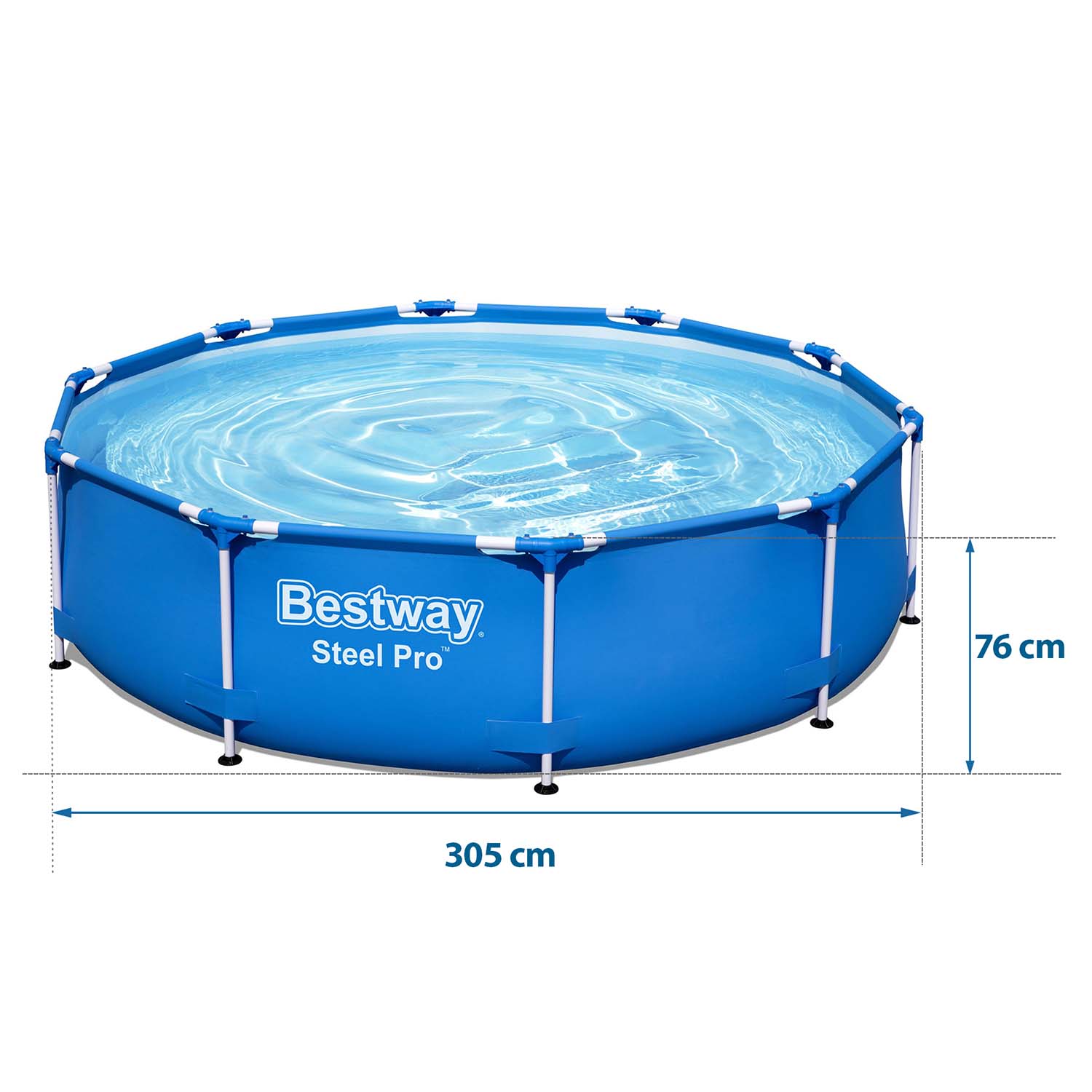 Rámový záhradný bazén 305 x 76 cm 16v1 Bestway 56679 – Obrázok 4