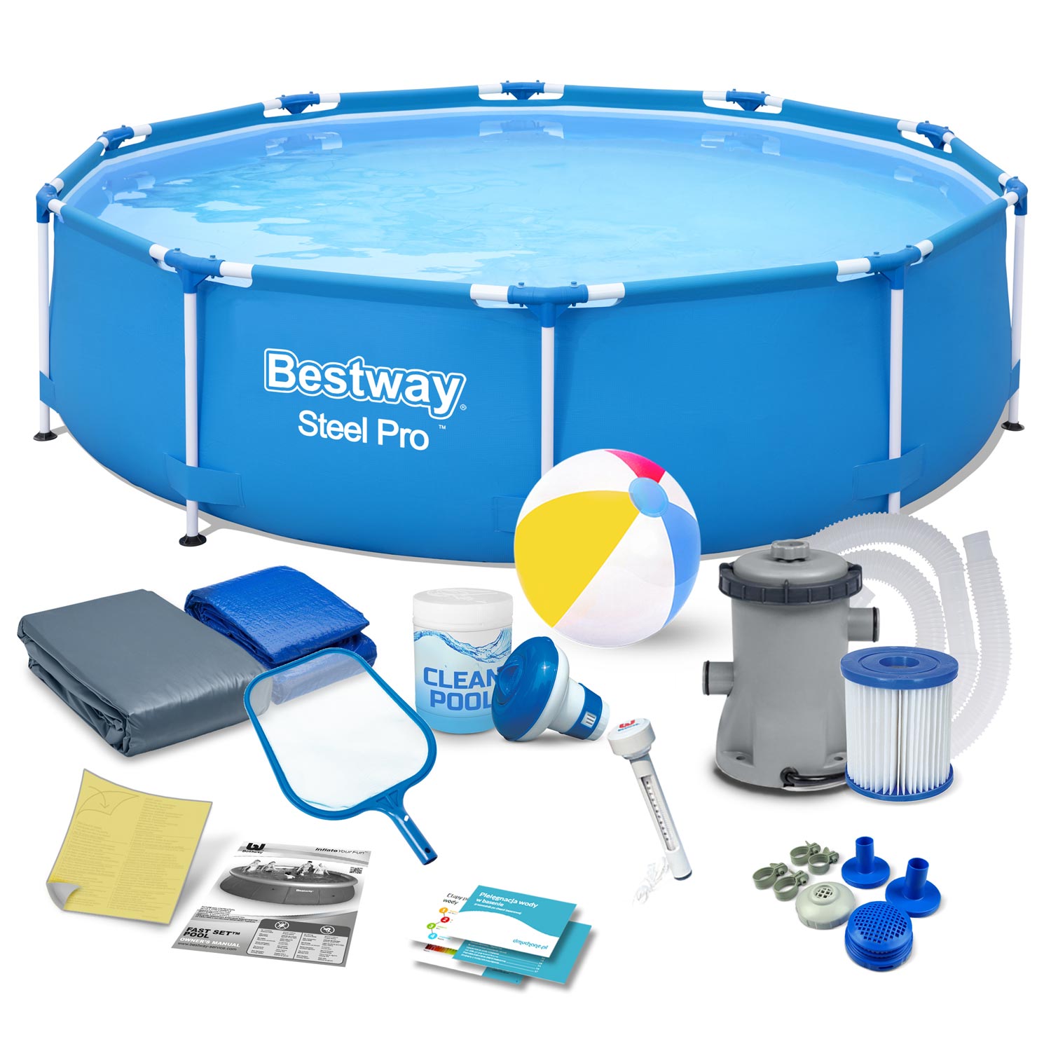 Rámový záhradný bazén 305 x 76 cm 16v1 Bestway 56679