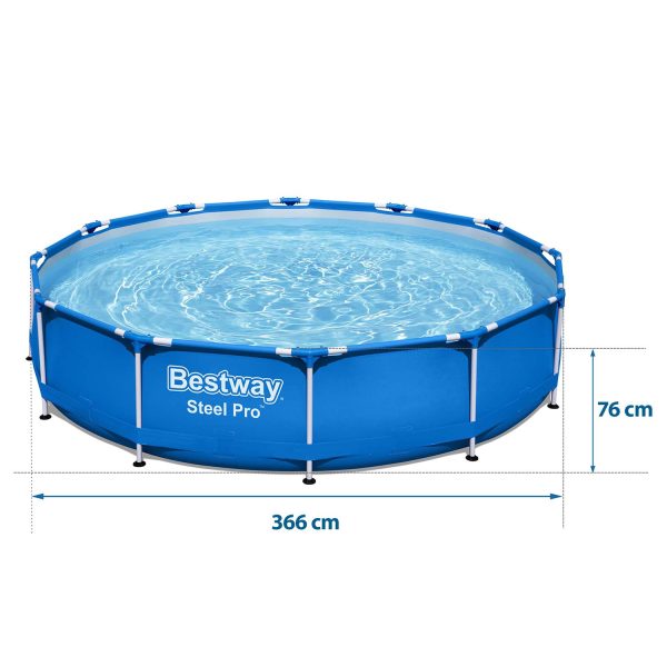 Rámový záhradný bazén 366 x 76 cm set 15v1 Bestway 56681 – Obrázok 7