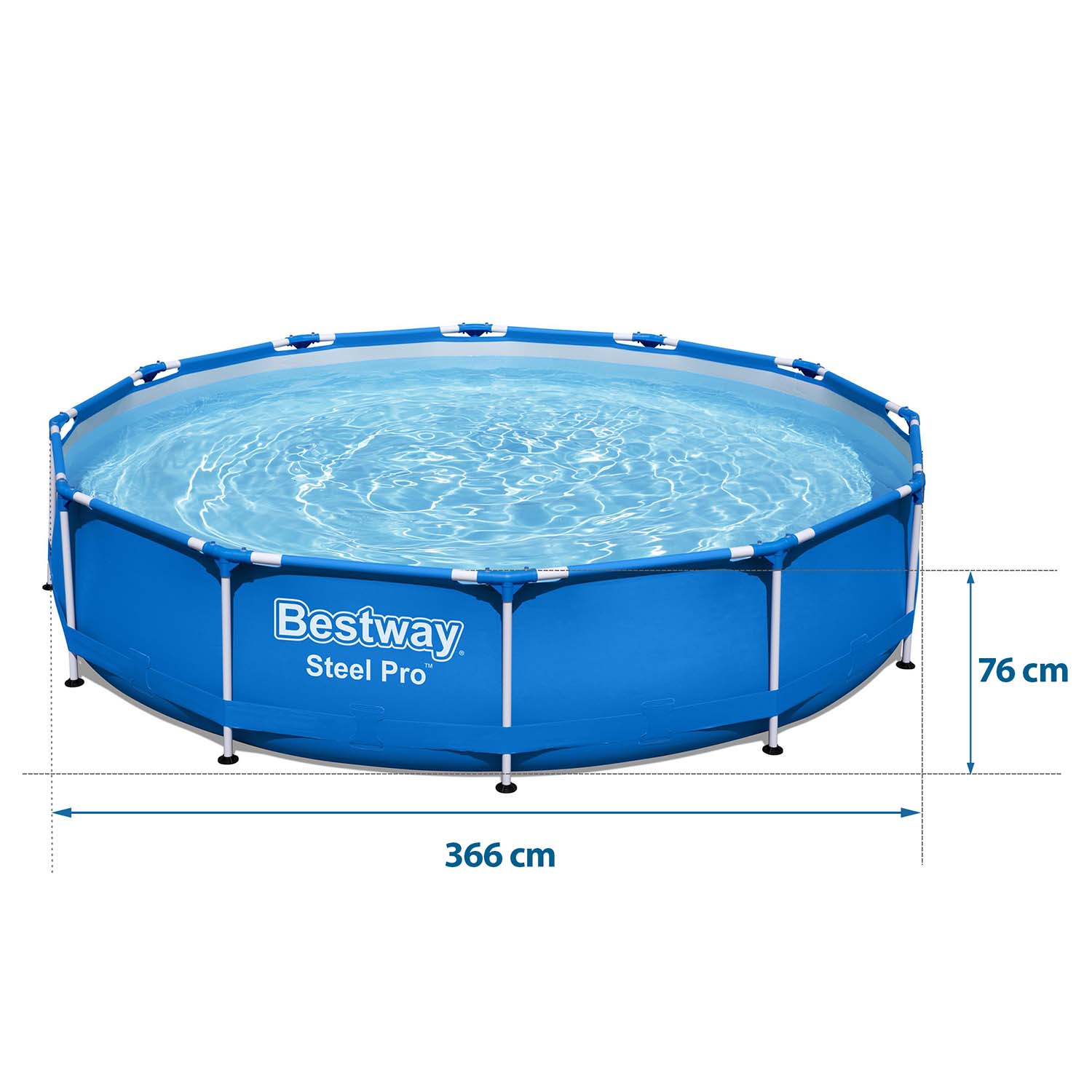 Rámový záhradný bazén 366 x 76 cm set 15v1 Bestway 56681 – Obrázok 7