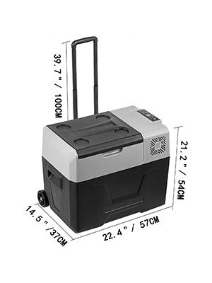 50l Autochladnička 45W (Sivobiela) – Obrázok 2