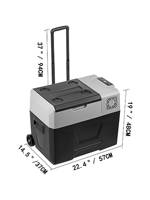40l Autochladnička 45W (Sivobiela) – Obrázok 2