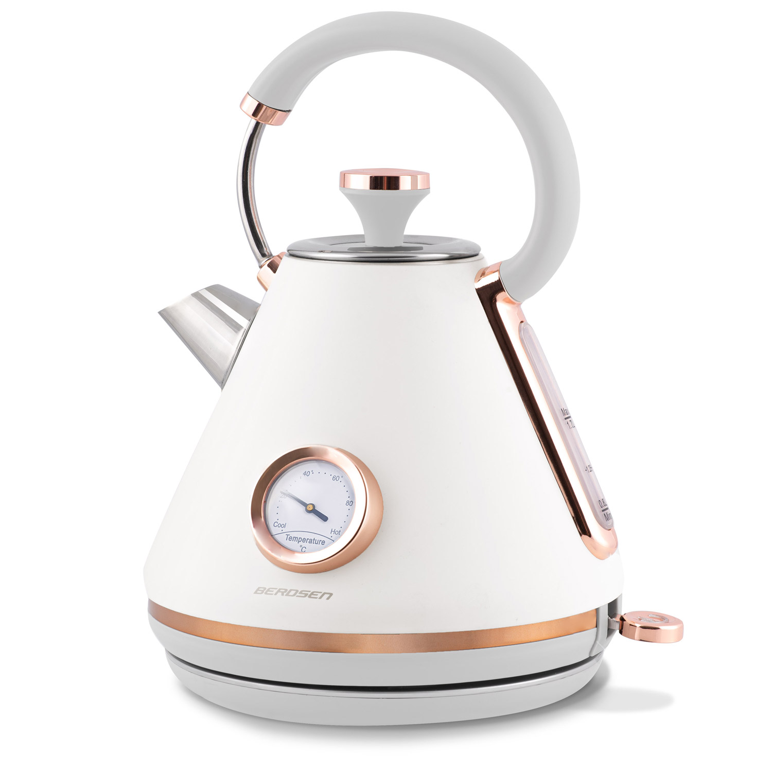 Rýchlovarná kanvica s teplomerom 1.7L BD-701 biela – Obrázok 3