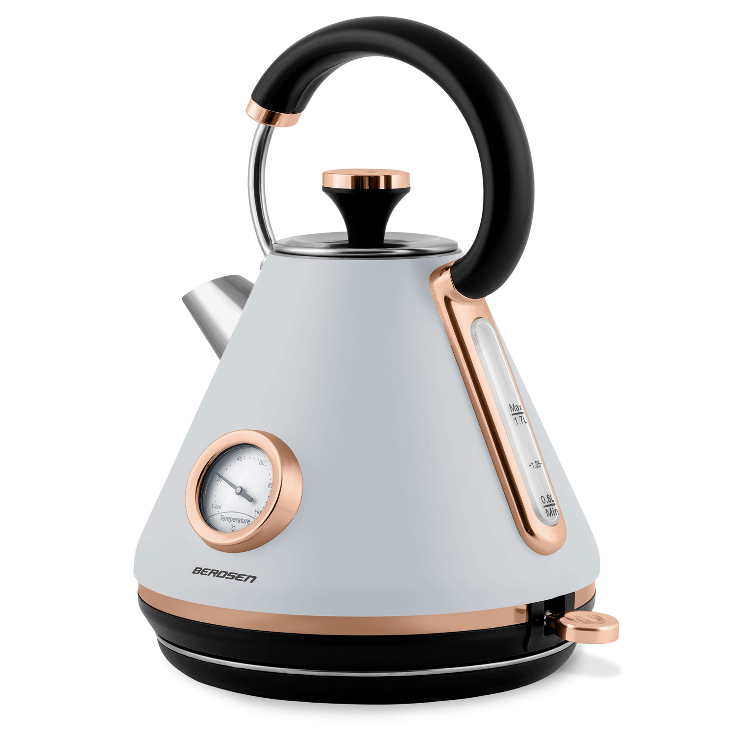 Rýchlovarná kanvica s teplomerom 1.7L BD-701 šedá – Obrázok 5