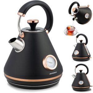 Rýchlovarná kanvica s teplomerom 1.7L BD-701 čierna