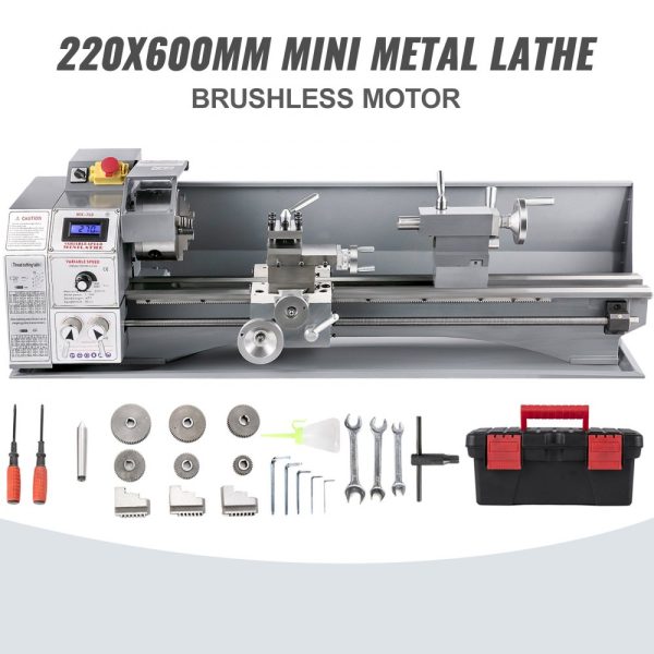 Sústruh na kov 220 x 600 mm 750 W – Obrázok 6