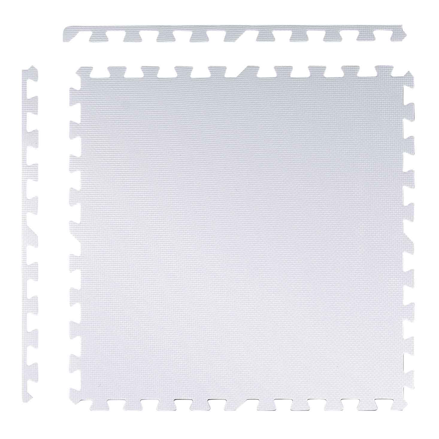 Veľká vzdelávacia penová podložka na puzzle Ricokids, broskyňová a biela – Obrázok 4