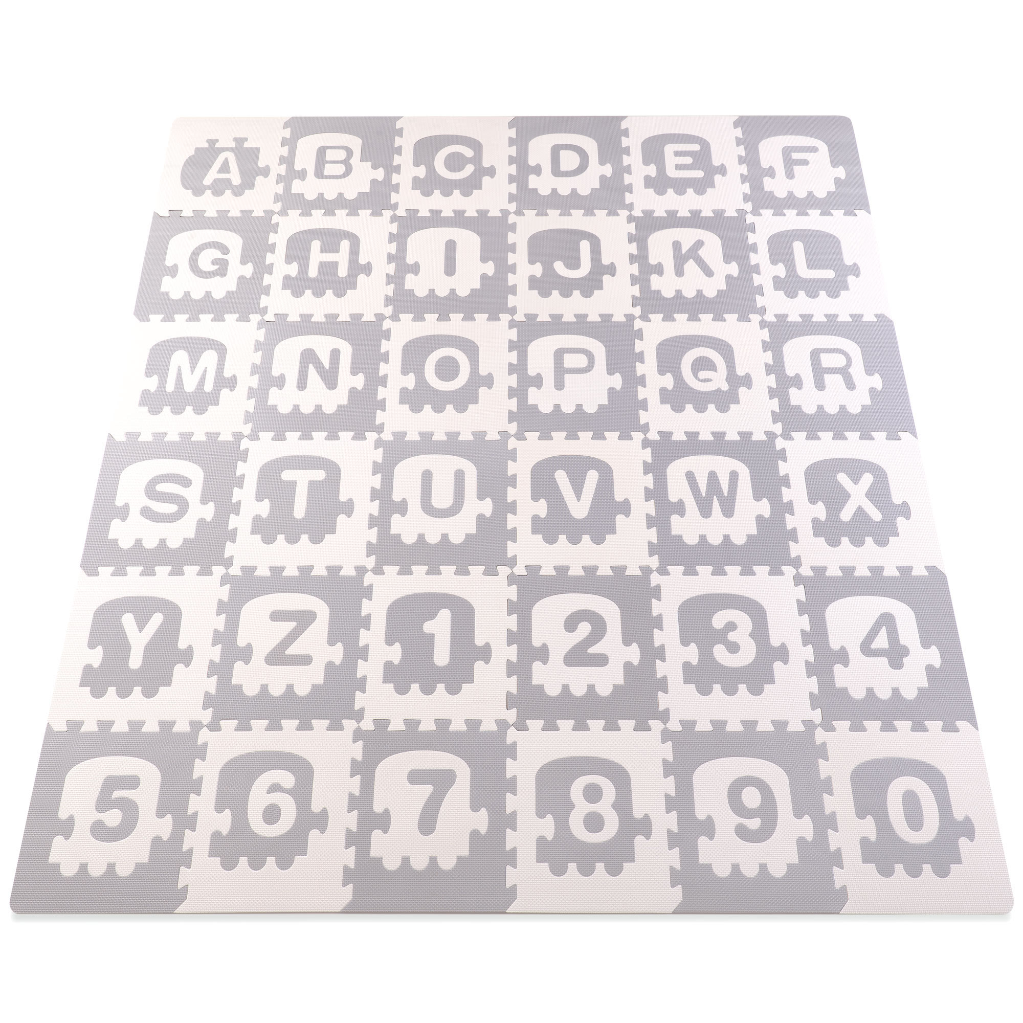 Veľká penová podložka. puzzle. vláčik. písmenká 36 ks. – Obrázok 2