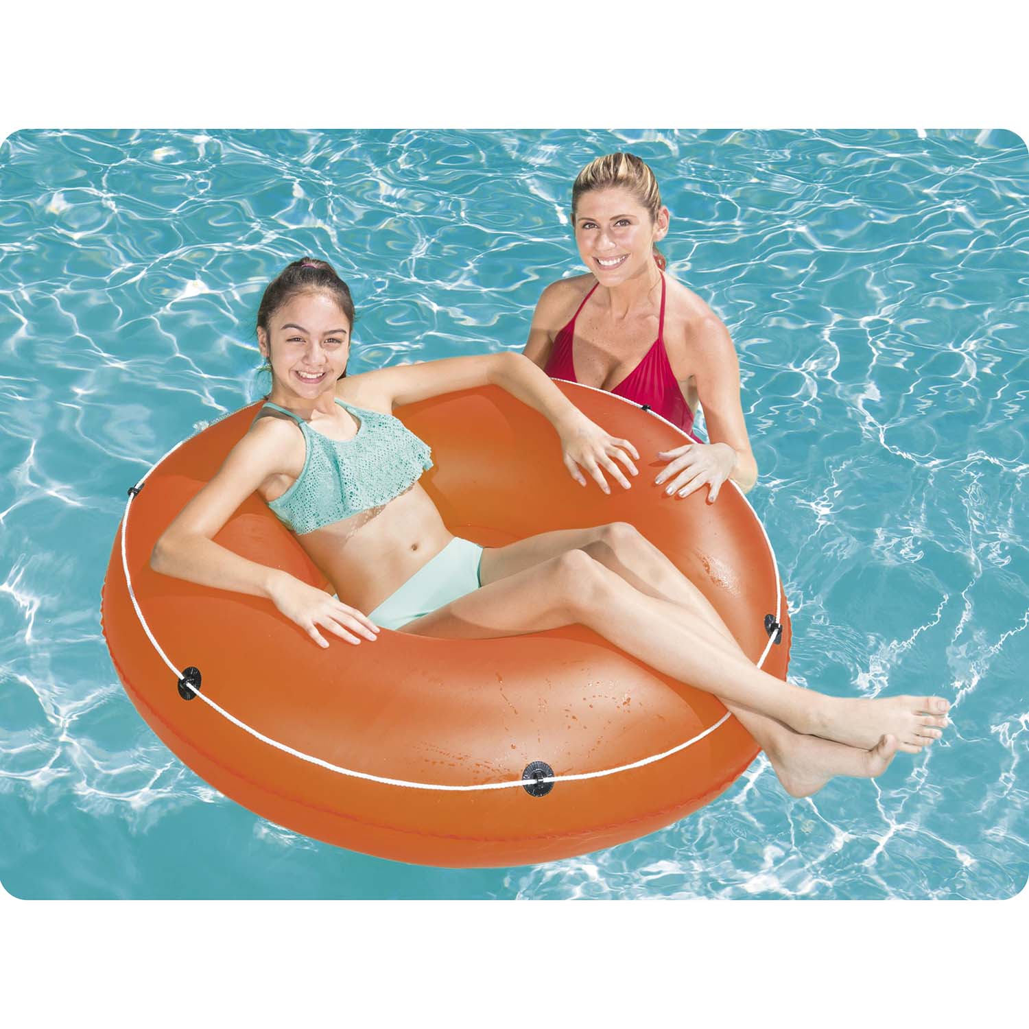 Veľký plavecký kruh. oranžový. 119 cm. Bestway 36120 – Obrázok 3