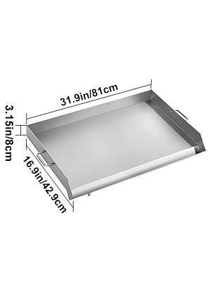 Plochá Panvica Na Gril 81x43cm – Obrázok 2