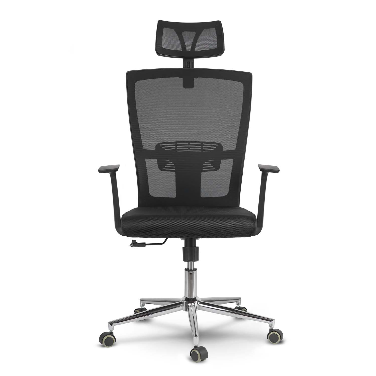 Otočná kancelárska stolička z mikrosieťoviny. Sofa Rimo. čierna – Obrázok 3