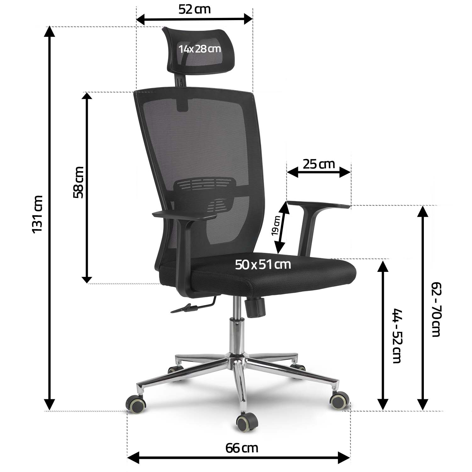 Otočná kancelárska stolička z mikrosieťoviny. Sofa Rimo. čierna – Obrázok 9