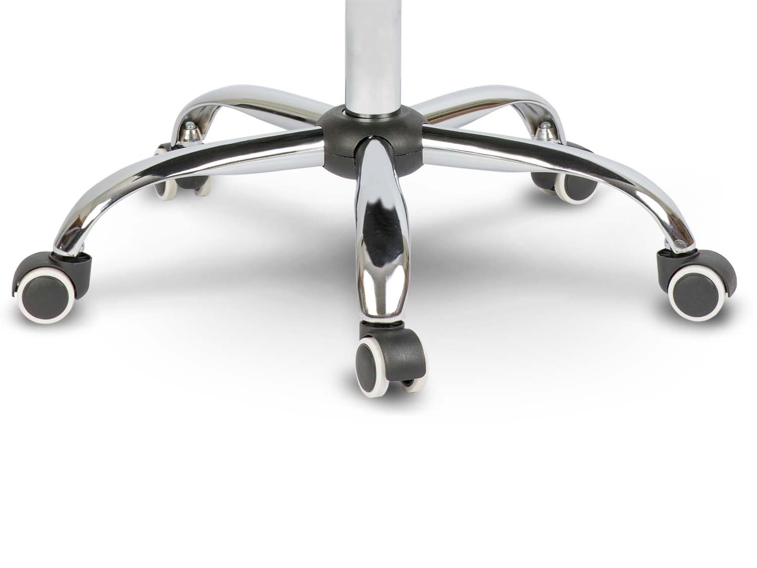 Kožená kancelárska stolička Benton sivá – Obrázok 5