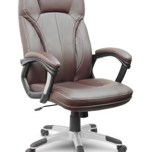 Hnedé kožené kancelárske kreslo Sofotel EG-222