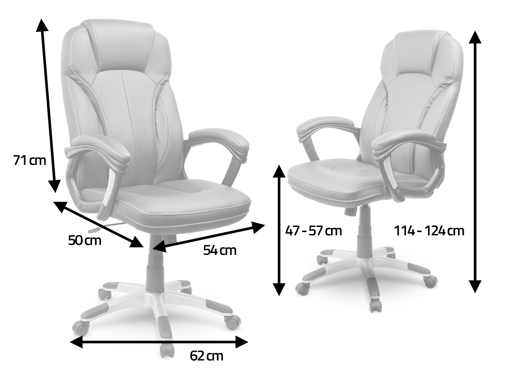 Hnedé kožené kancelárske kreslo Sofotel EG-222 – Obrázok 7