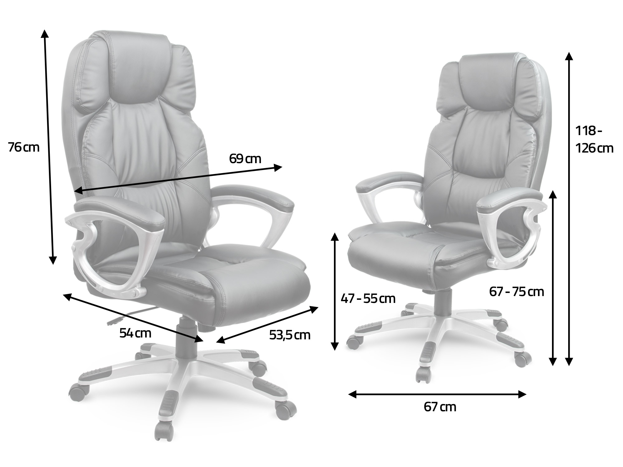 Hnedé kožené kancelárske kreslo Sofotel EG-227 – Obrázok 4