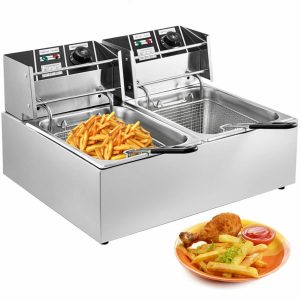 Dvojitá Fritéza Z Nehrdzavejúcej Ocele 12L 5000W
