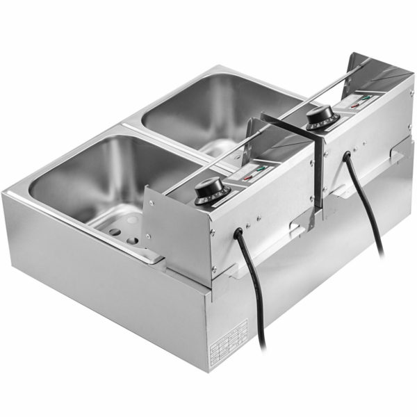 Dvojitá Fritéza Z Nehrdzavejúcej Ocele 20L 5000W – Obrázok 3