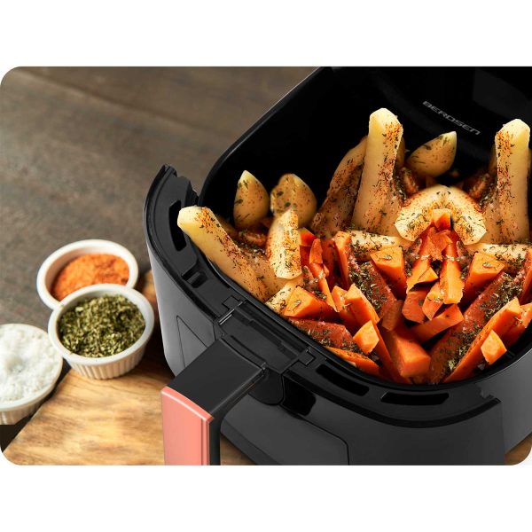 Beztuková fritéza BD-652. čierna a zlatá – Obrázok 8
