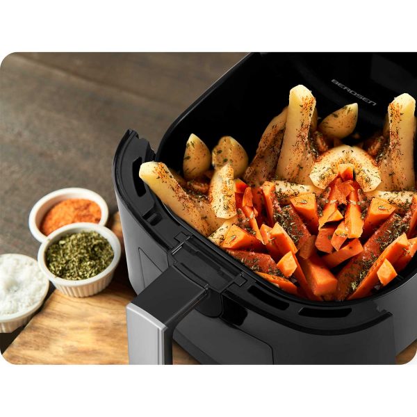 Beztuková fritéza BD-652, čierna a strieborná – Obrázok 10