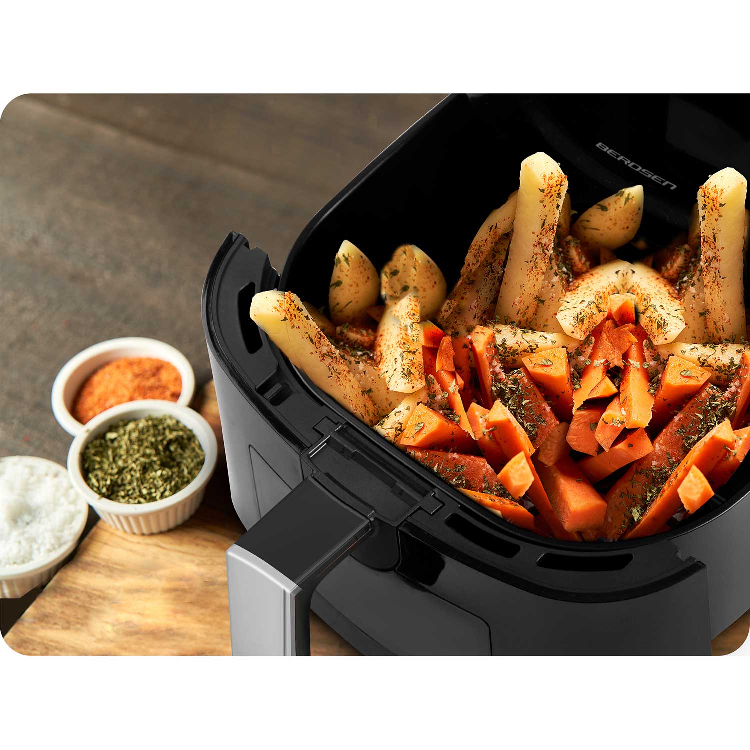 Beztuková fritéza BD-652, čierna a strieborná – Obrázok 10