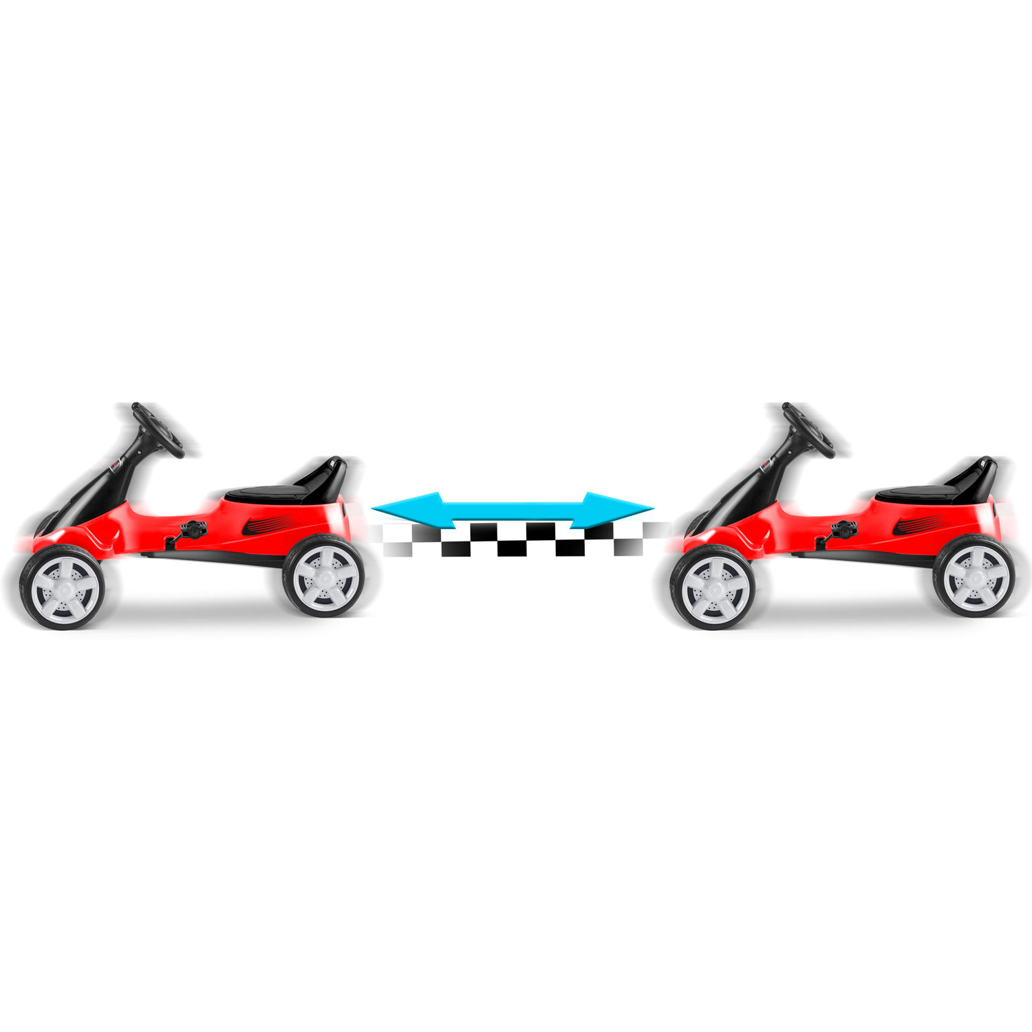Detská šlapací motokára RK-595. červená – Obrázok 6