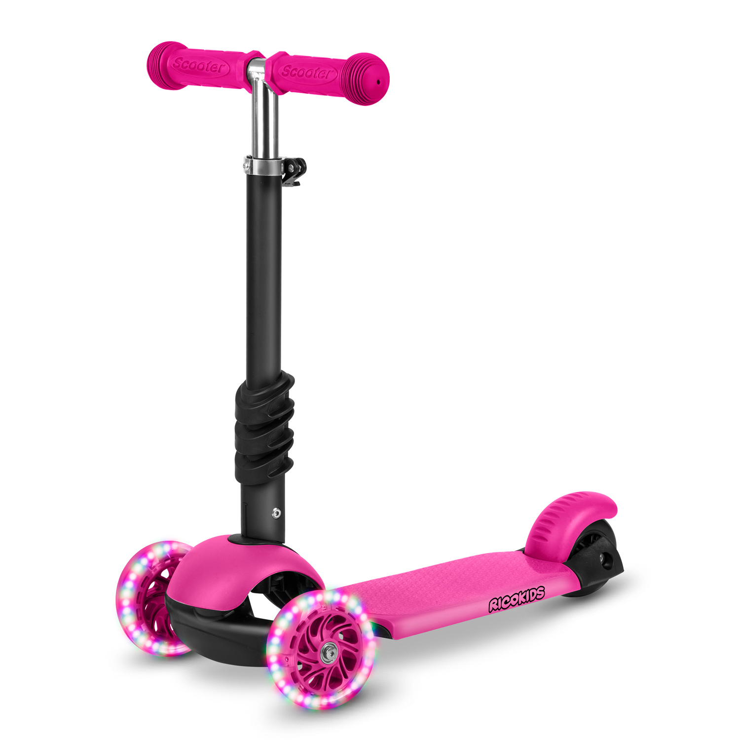 Trojkolesová kolobežka Ricokids Buggy - ružová – Obrázok 2