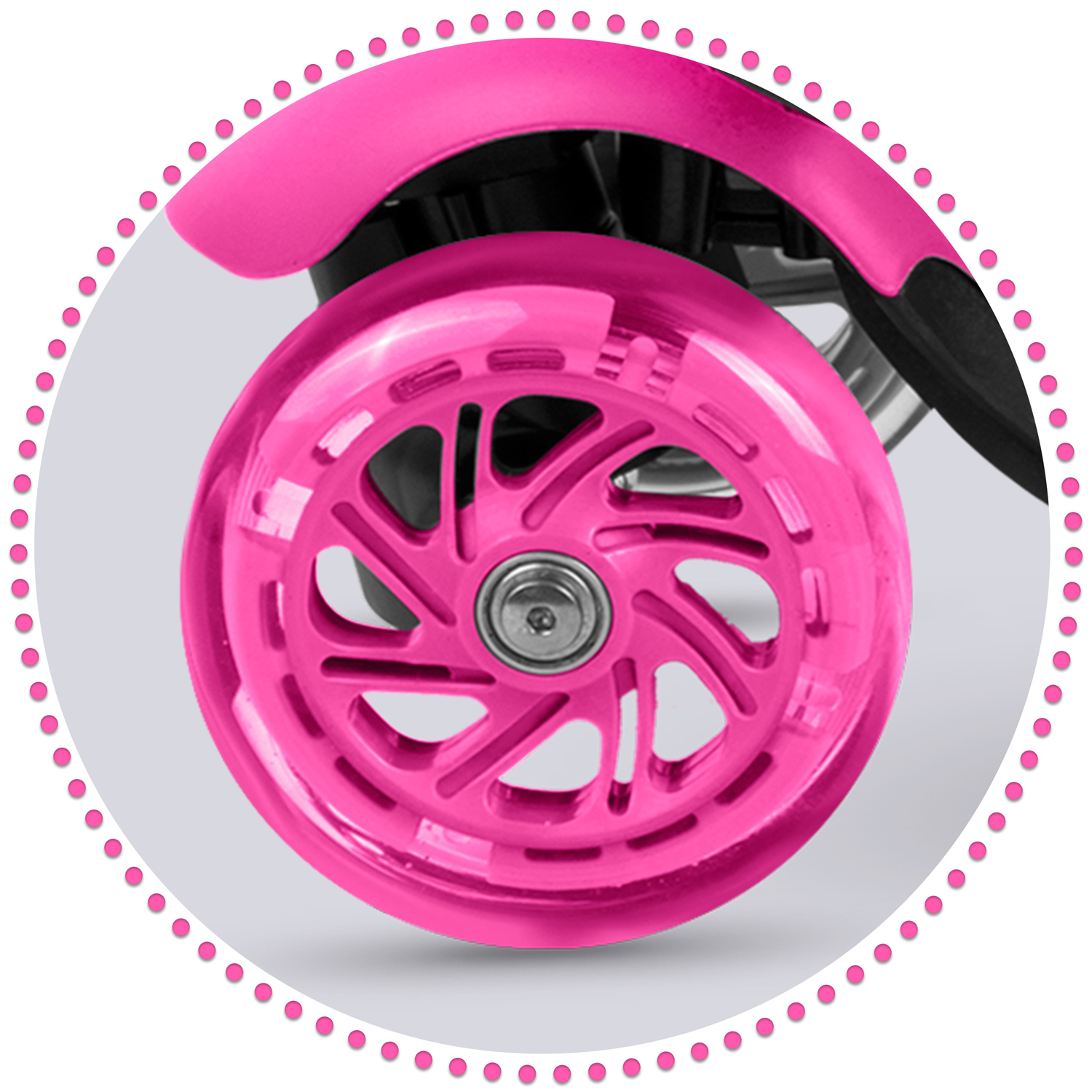 Trojkolesová kolobežka Ricokids Buggy - ružová – Obrázok 7