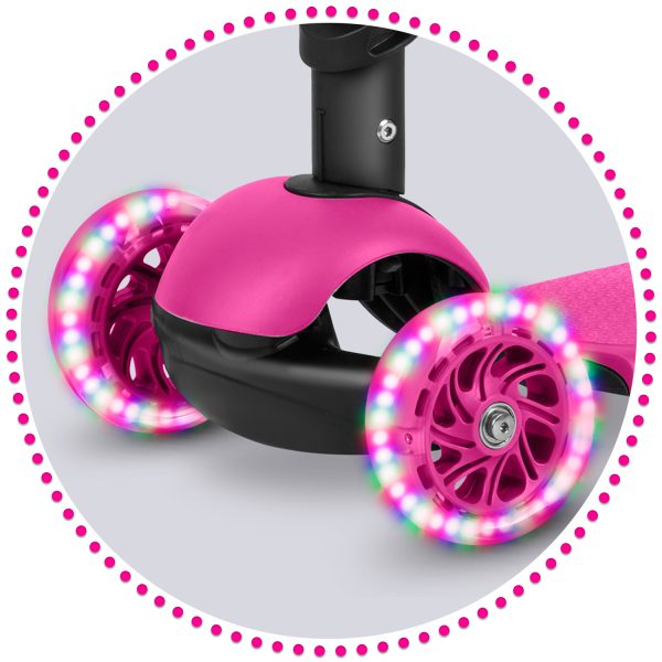Trojkolesová kolobežka Ricokids Buggy - ružová – Obrázok 10