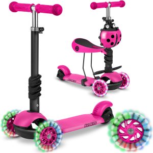 Trojkolesová kolobežka Ricokids Buggy - ružová