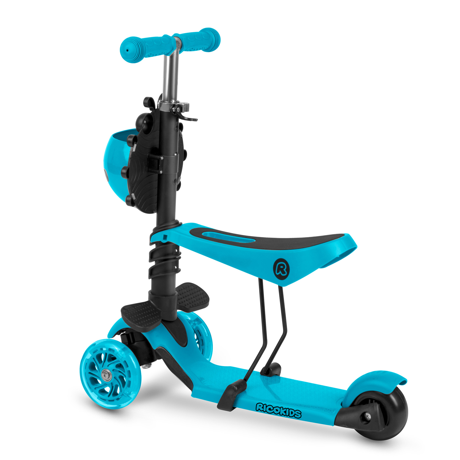 Trojkolesová kolobežka Ricokids Buggy - tyrkysová – Obrázok 5