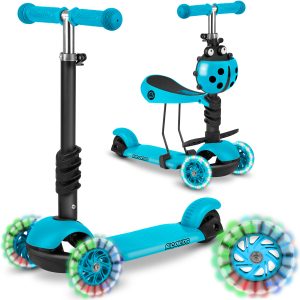 Trojkolesová kolobežka Ricokids Buggy - tyrkysová