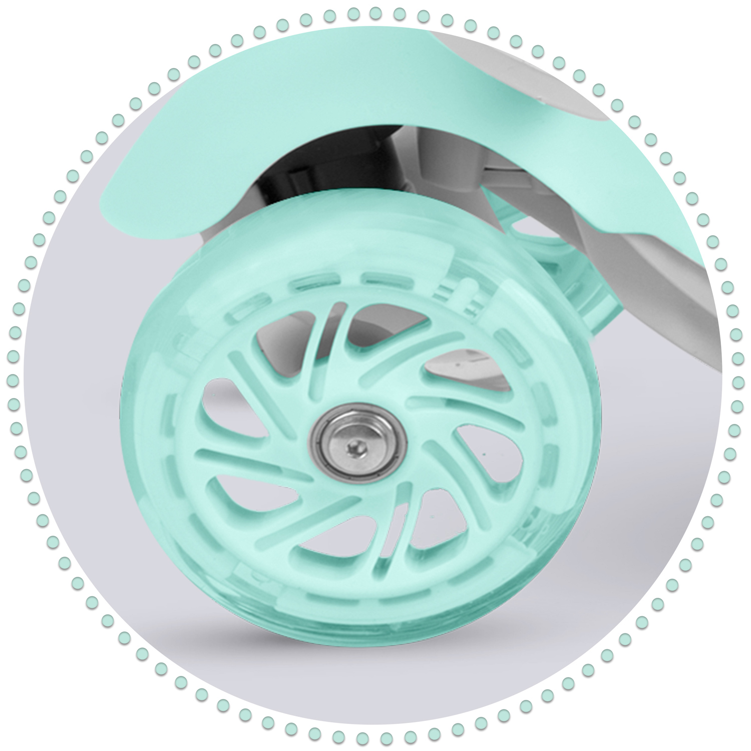 Ricokids Buggy trojkolesová kolobežka - mint – Obrázok 8
