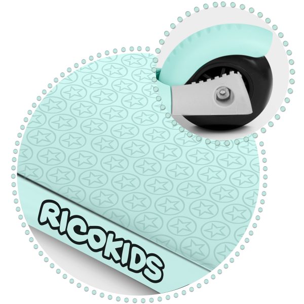 Ricokids Buggy trojkolesová kolobežka - mint – Obrázok 9