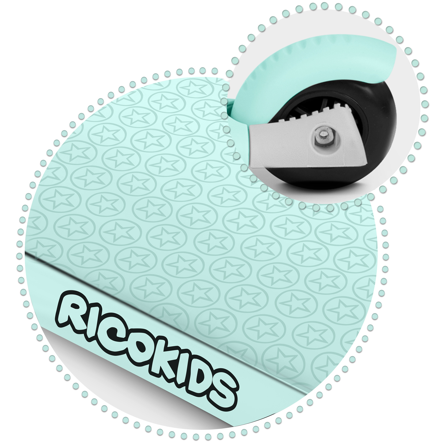 Ricokids Buggy trojkolesová kolobežka - mint – Obrázok 9