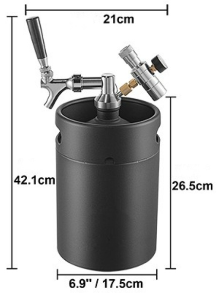 5l Mini Súdok Na Pivo – Čierny – Obrázok 4