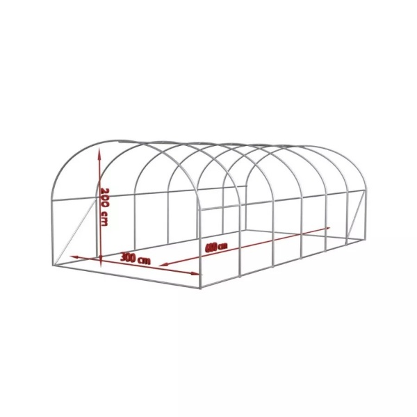 Záhradný Fóliovník 3x6x2m – 18m² S UV Filtrom A Konštrukciou – Obrázok 8